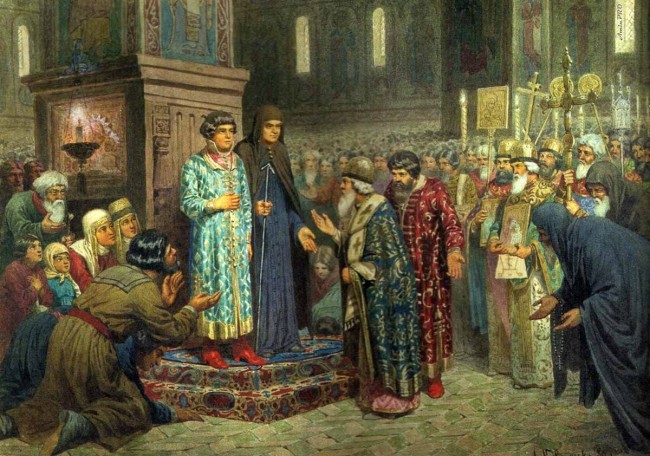 Сочинение по картине: Кившенко - "Избрание Михаила Федоровича Романова на царство"