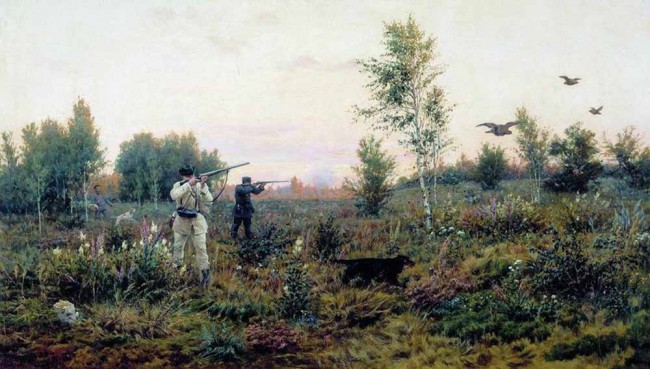 Сочинение по картине: Кившенко - "По тетеревиным выводкам"