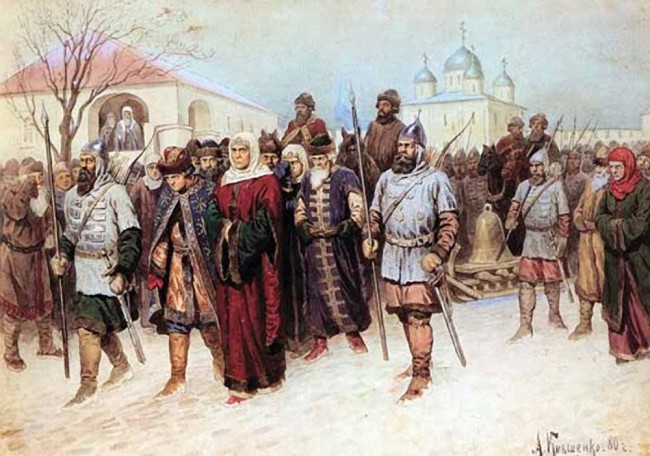 Сочинение по картине: Кившенко - "Присоединение Великого Новгорода"