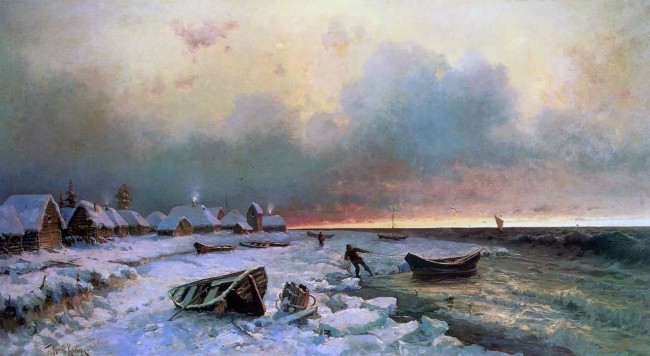 Сочинение по картине: Клевер - "Деревня на острове Нарген"