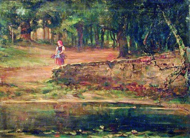 Сочинение по картине: Клевер - "Девочка с хворостом в дубовом лесу"
