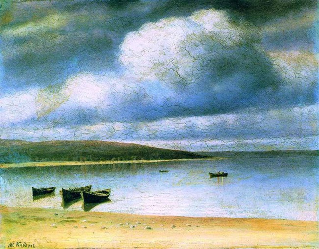 Сочинение по картине: Клодт - "Лодки у берега"