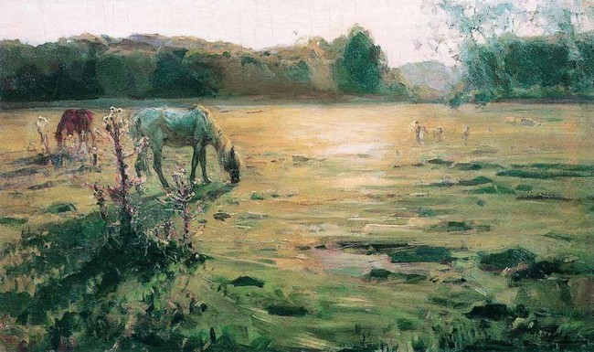 Сочинение по картине: Клодт - "Лошади на лугу" Сочинение по картине: Клодт - "Лошади на лугу"