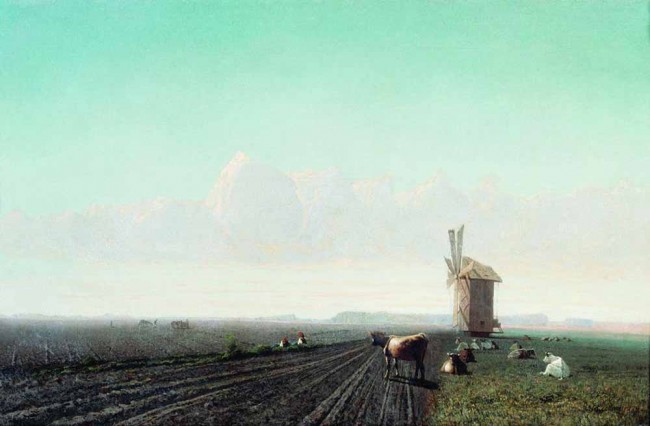 Сочинение по картине: Клодт - "Пейзаж с мельницей"