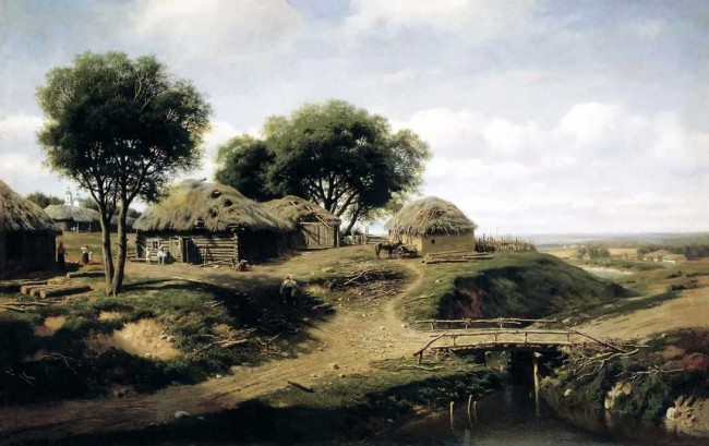 Сочинение по картине: Клодт - "Село в Орловской губернии"