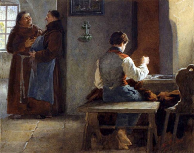 Сочинение по картине: Клодт - "Сцена в монастыре"