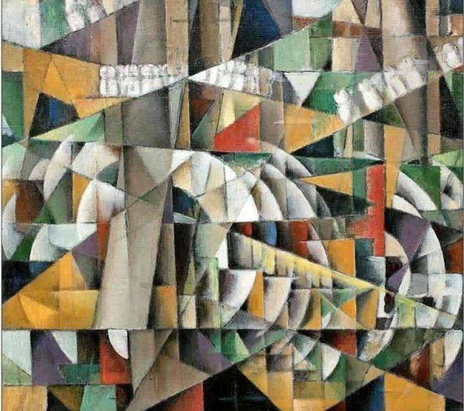 Сочинение по картине: Клюн - "Пробегающий пейзаж"