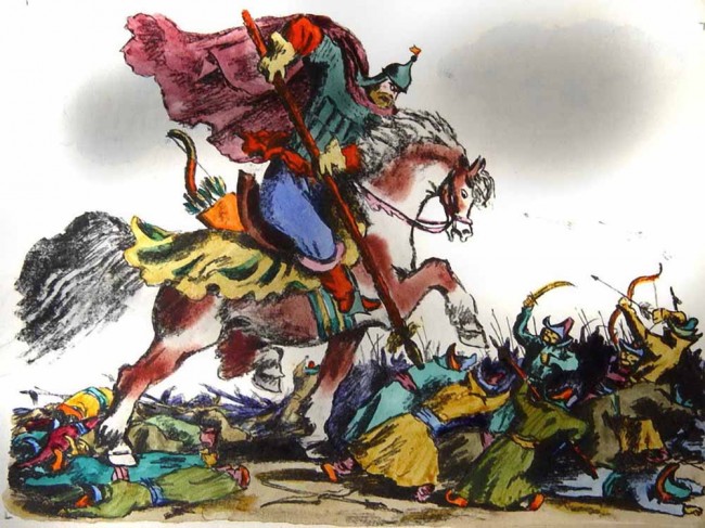 Сочинение по картине: Конашевич - "Битва"