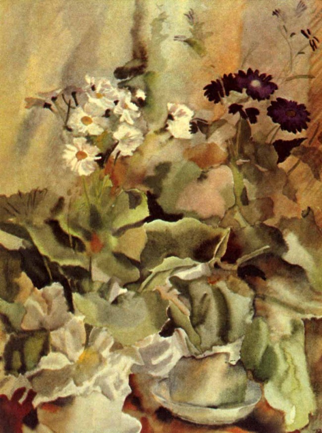 Сочинение по картине: Конашевич - "Цинерарии"