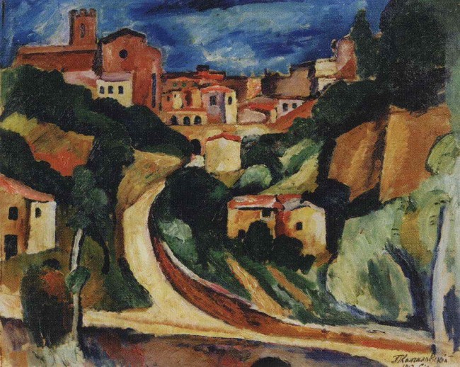 Сочинение по картине: Кончаловский - "Город Сиена"