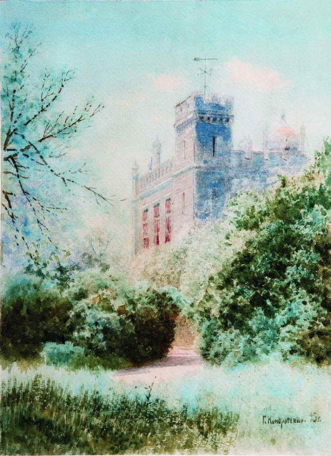 Сочинение по картине: Кондратенко - "Дворец в Крыму"