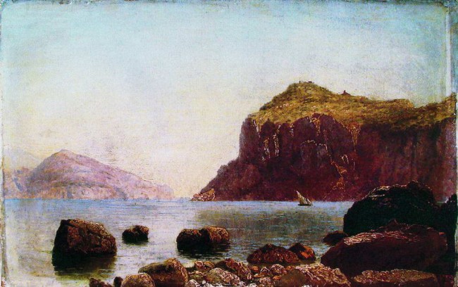 Сочинение по картине: Кондратенко - "Морской берег с парусником"