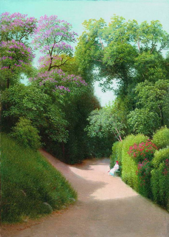 Сочинение по картине: Кондратенко - "Парк в Алупке"