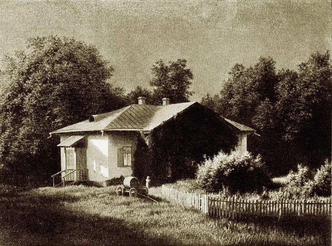 Сочинение по картине: Кондратенко - "Усадьба Гоголя Яновщина близ Диканьки, Полтавской губернии"