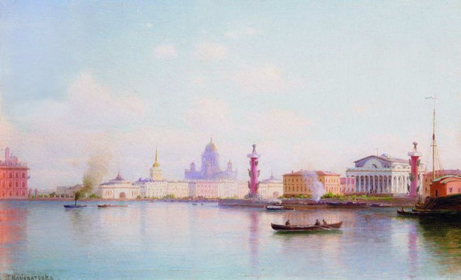 Сочинение по картине: Кондратенко - "Вид Стрелки Васильевского острова"