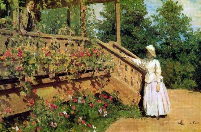 Сочинение по картине: Коровин - "Настурции"