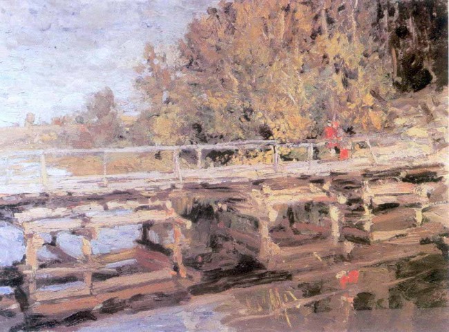 Сочинение по картине: Коровин - "Осень. На мосту"