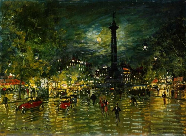 Сочинение по картине: Коровин - "Площадь Бастилии"