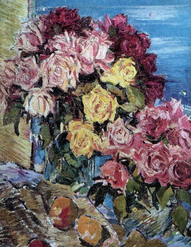 Сочинение по картине: Коровин - "Розы на фоне моря"