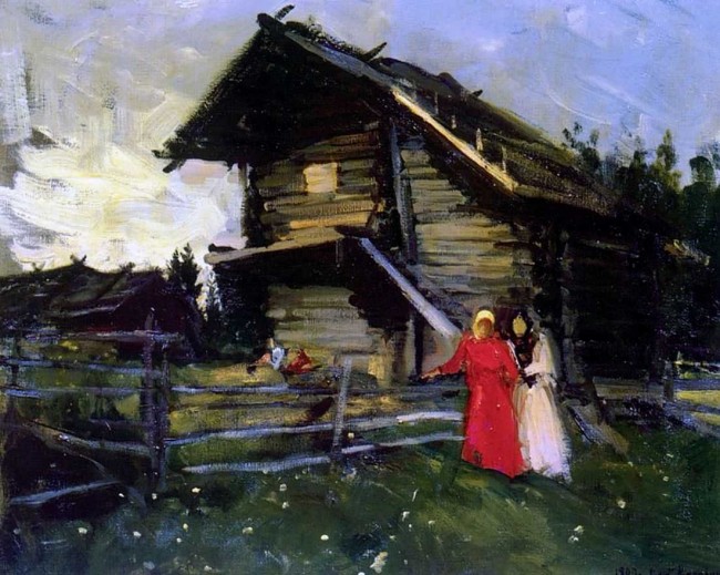 Сочинение по картине: Коровин - "Сарай"