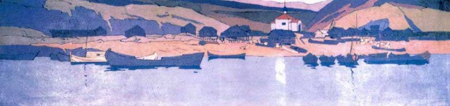 Сочинение по картине: Коровин - "Вид поселка"