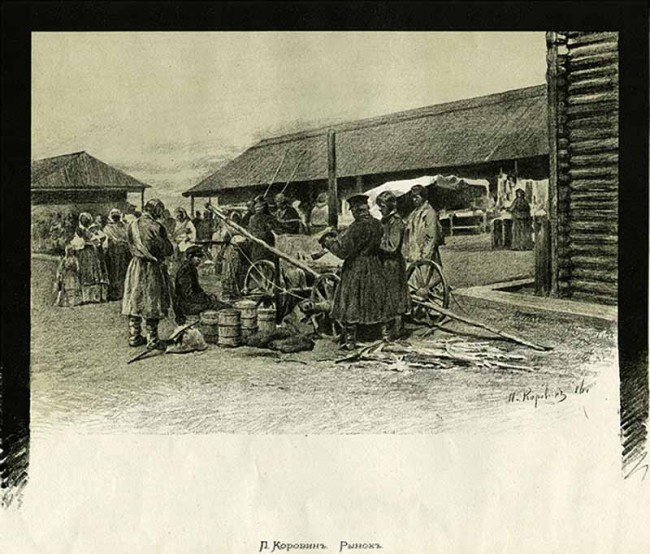 Сочинение по картине: Коровин - "Рынок"