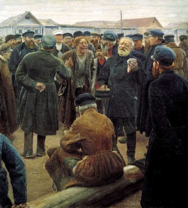 Сочинение по картине: Коровин - "На миру"