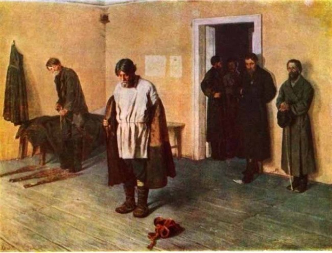 Сочинение по картине: Коровин - "В волостном правлении"