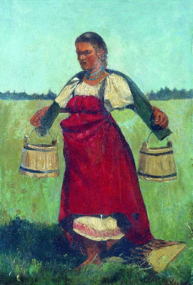 Сочинение по картине: Корзухин - "Молодица с ведрами"
