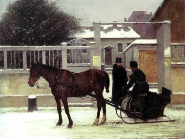 Сочинение по картине: Ковалевский - "Извозчик"