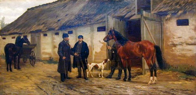 Сочинение по картине: Ковалевский - "Покупка лошади"