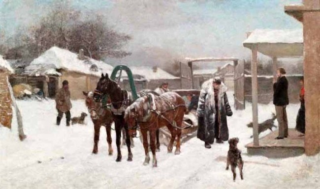 Сочинение по картине: Ковалевский - "Приехали!"