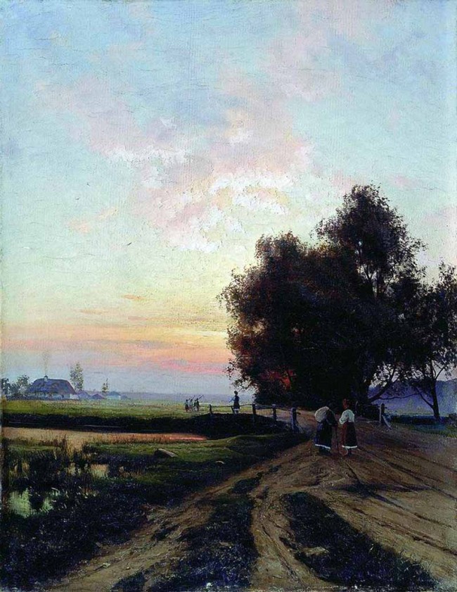 Сочинение по картине: Крачковский - "Летний вечер в Малороссии"