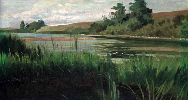 Сочинение по картине: Крачковский - "Над рекой"