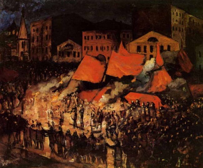 Сочинение по картине: Кравченко - "Похороны революционера"