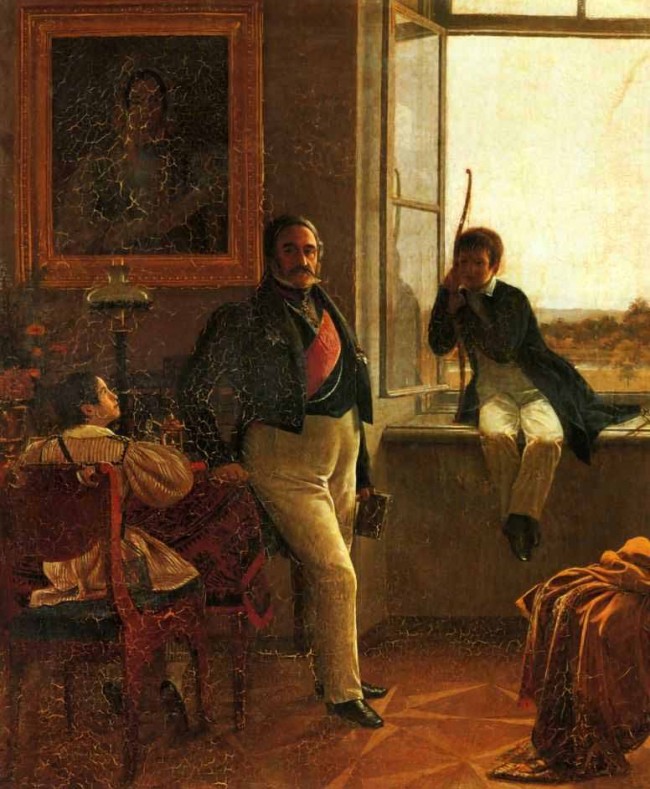 Сочинение по картине: Крендовский - "Портрет А.С.Лошкарева с детьми"