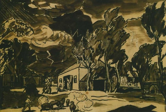 Сочинение по картине: Крымов - "Гроза"