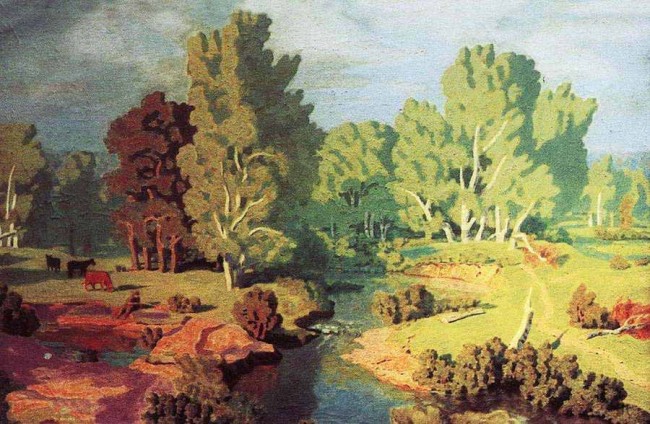 Сочинение по картине: Крымов - "Пейзаж. Летнее утро"