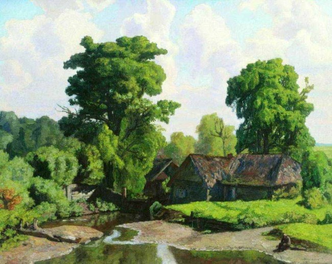 Сочинение по картине: Крымов - "У мельницы" Сочинение по картине: Крымов - "У мельницы"