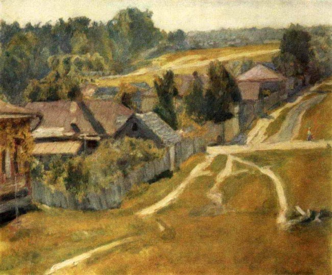 Сочинение по картине: Крымов - "Улица в Тарусе"