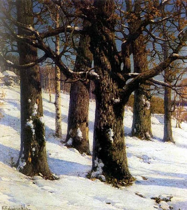 Сочинение по картине: Крыжицкий - "Дубы"
