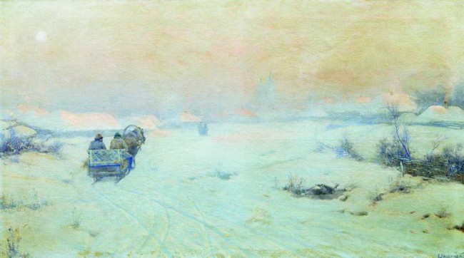 Сочинение по картине: Крыжицкий - "Морозный день"