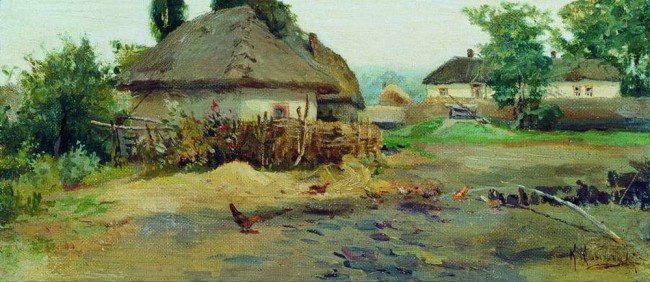 Сочинение по картине: Крыжицкий - "Село"