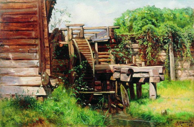 Сочинение по картине: Крыжицкий - "Водяная мельница" Сочинение по картине: Крыжицкий - "Водяная мельница"