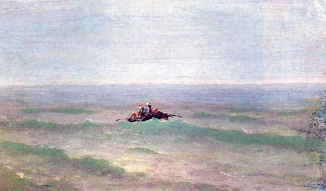 Сочинение по картине: Куинджи - "Лодка в море. Крым"