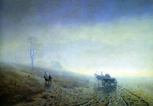 Сочинение по картине: Куинджи - "Осенняя распутица"