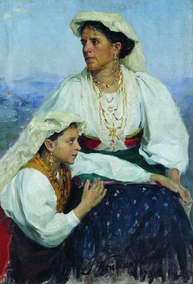 Сочинение по картине: Куликов - "Итальянки"