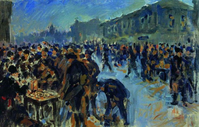 Сочинение по картине: Куликов - "Ночнная скупка"