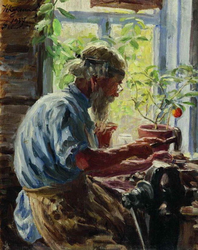 Сочинение по картине: Куликов - "Павловский кустарь"