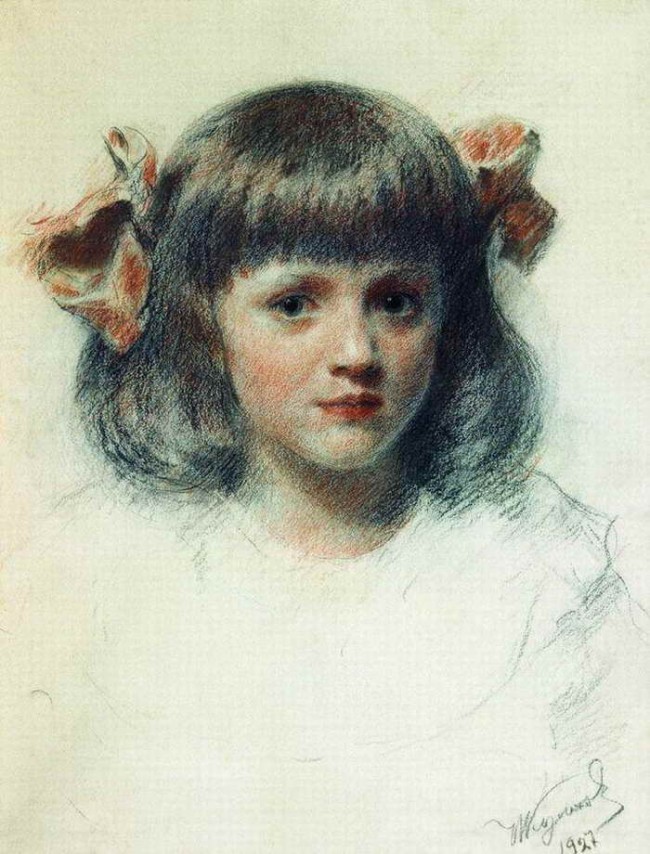 Сочинение по картине: Куликов - "Таня с бантиками"